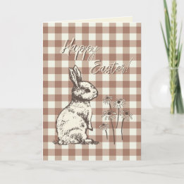 Cartes Pour Fêtes Annuelles Bonanza lapin mou - Bonne Pâques.