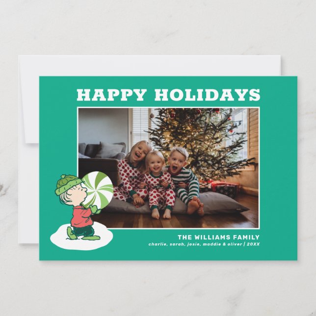 Cartes Pour Fêtes Annuelles Bonbon à la menthe de Linus (Devant)