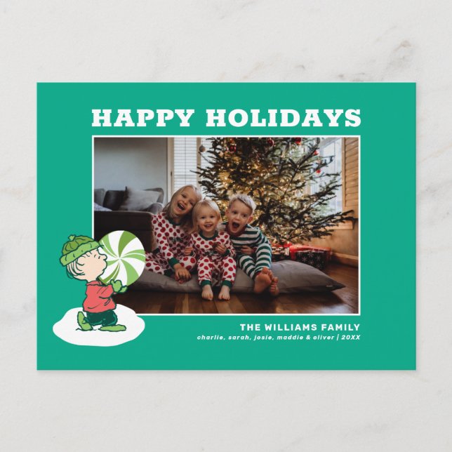 Cartes Pour Fêtes Annuelles Bonbon à la menthe de Linus (Devant)