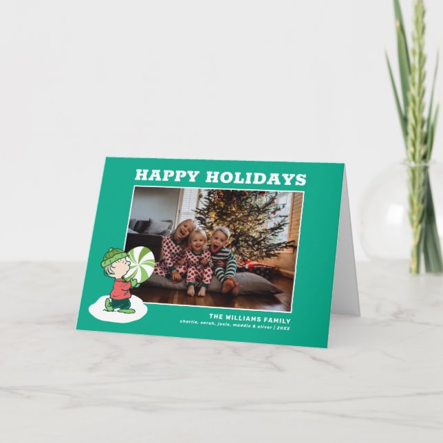 Cartes Pour Fêtes Annuelles Bonbon à la menthe de Linus (Devant)