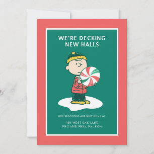 Cartes Pour Fêtes Annuelles Bonbons à la menthe Charlie Brown