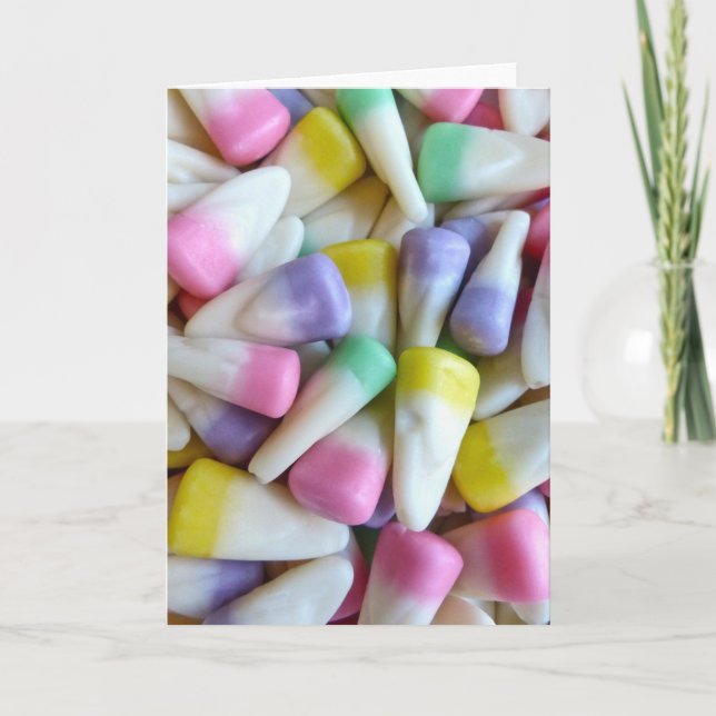 Cartes Pour Fêtes Annuelles Bonbons au maïs à Pâques (Devant)