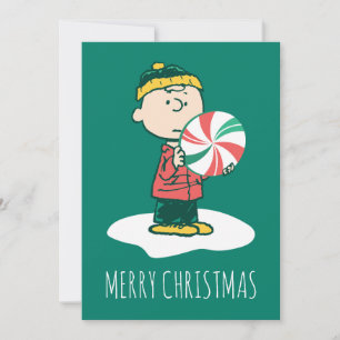 Cartes Pour Fêtes Annuelles Bonbons au poivre de Charlie Brown