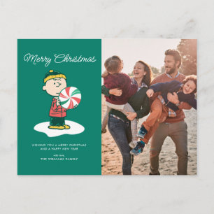 Cartes Pour Fêtes Annuelles Bonbons au poivre de Charlie Brown