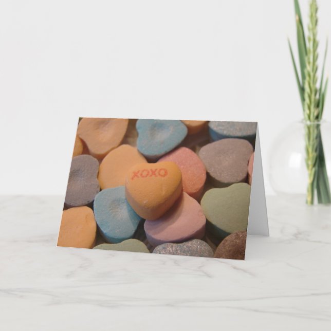 Cartes Pour Fêtes Annuelles Bonbons Valentine XOXO (Devant)