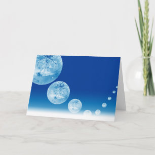 Cartes Pour Fêtes Annuelles Bond de la balle de glace