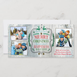 Cartes Pour Fêtes Annuelles Bonheur Joie et amour