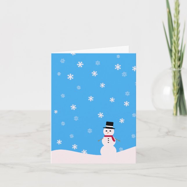 Cartes Pour Fêtes Annuelles bonhomme (Devant)