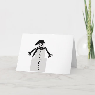 Cartes Pour Fêtes Annuelles bonhomme de neige