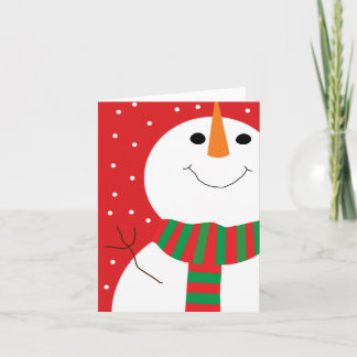 Cartes Pour Fêtes Annuelles bonhomme de neige 4x5.6
