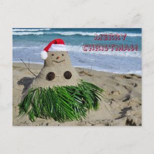 Cartes Pour Fêtes Annuelles Bonhomme de neige de Mele Kalikimaka Sandman de