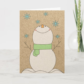 Cartes Pour Fêtes Annuelles Bonhomme de neige de Noël