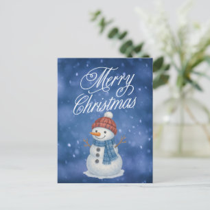 Cartes Pour Fêtes Annuelles Bonhomme de Neige Fantaisiste Joyeux Noël