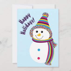 Cartes Pour Fêtes Annuelles Bonhomme de neige fierté lesbienne Joyeuses Fêtes