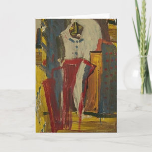 Cartes Pour Fêtes Annuelles Bonhomme de neige marron