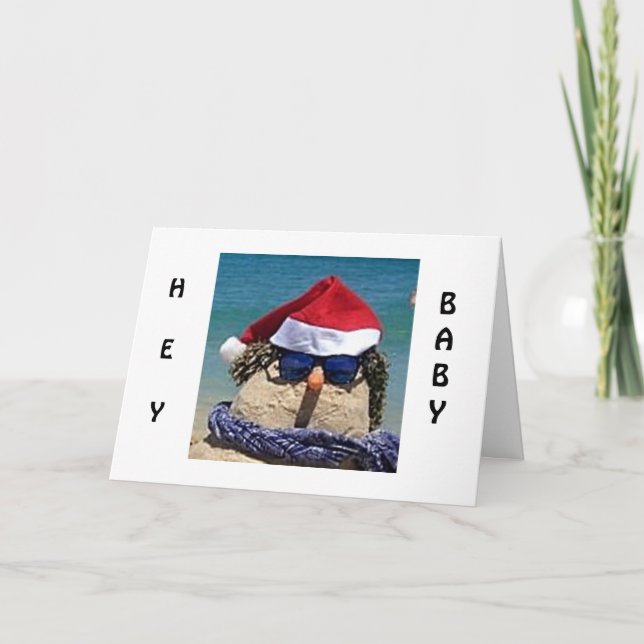 CARTES POUR FÊTES ANNUELLES BONHOMME DE NEIGE SYMPATHIQUE DIT QUE VOTRE AMOUR  (Devant)