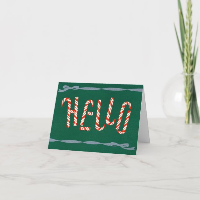 Cartes Pour Fêtes Annuelles Bonjour ! (Devant)