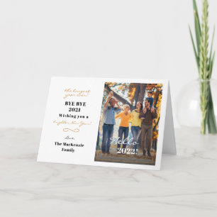Cartes Pour Fêtes Annuelles Bonjour 2022 Joyeux Nouvel An Hand Lettered Photo