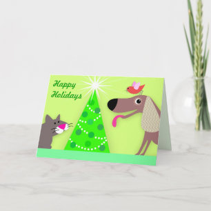 Cartes Pour Fêtes Annuelles Bonjour à Pet Sitter