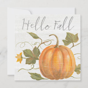 Cartes Pour Fêtes Annuelles Bonjour automne