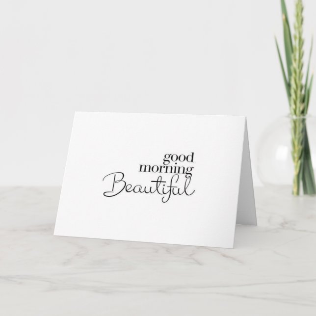 CARTES POUR FÊTES ANNUELLES "BONJOUR BEAU" HEUREUSE SAINTE-VALENTIN (Devant)