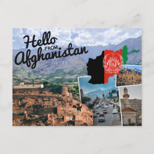 Cartes Pour Fêtes Annuelles Bonjour d'Afghanistan