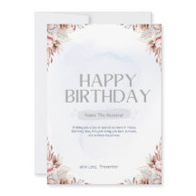BONJOUR D'ANNIVERSAIRE personnalisé