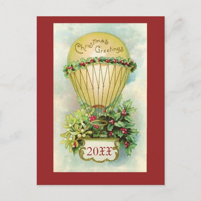 Cartes Pour Fêtes Annuelles Bonjour de Noël avec date personnalisable (Devant)