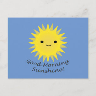 Cartes Pour Fêtes Annuelles Bonjour Soleil Mignon Kawaii