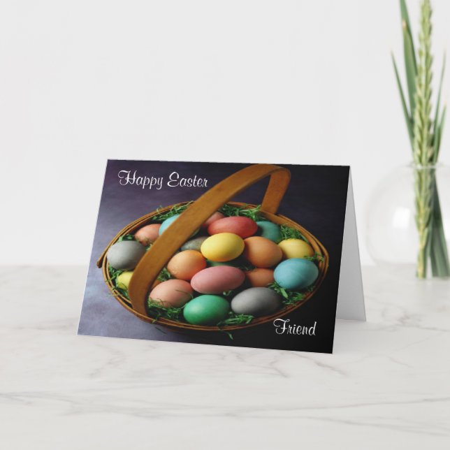 Cartes Pour Fêtes Annuelles Bonne amie de Pâques (Devant)