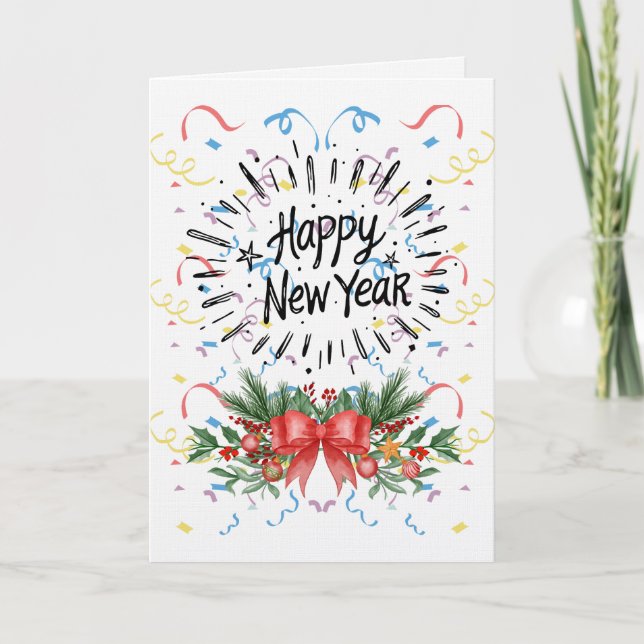Cartes Pour Fêtes Annuelles Bonne année (Devant)