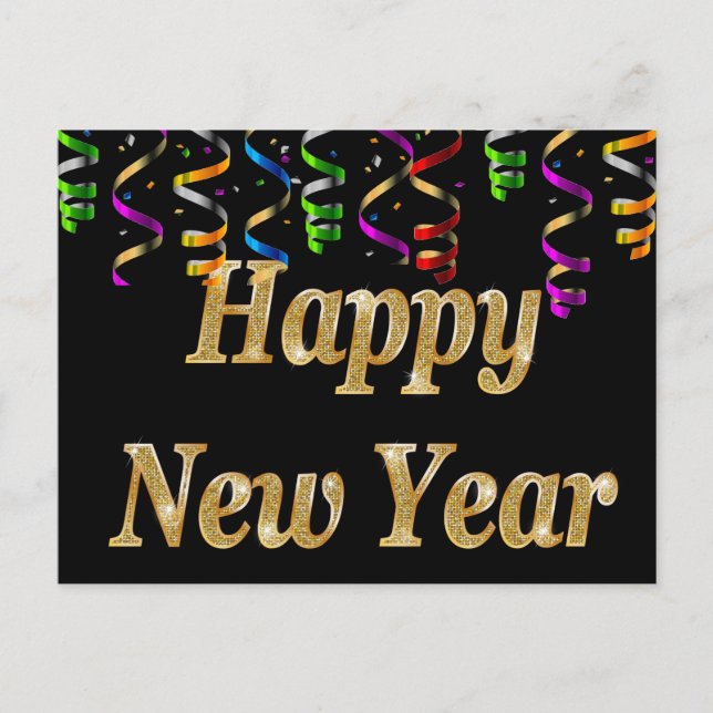 Cartes Pour Fêtes Annuelles Bonne année (Devant)
