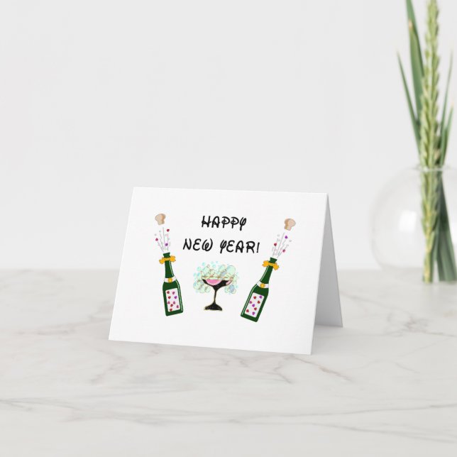 Cartes Pour Fêtes Annuelles Bonne année (Devant)