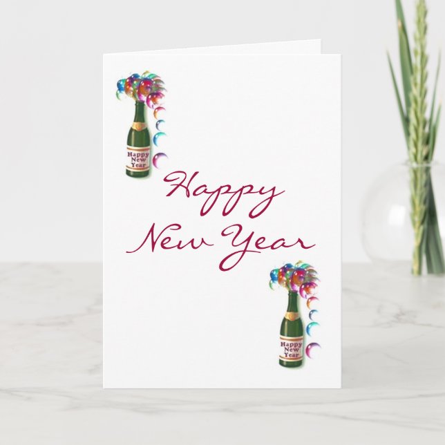 Cartes Pour Fêtes Annuelles Bonne année (Devant)