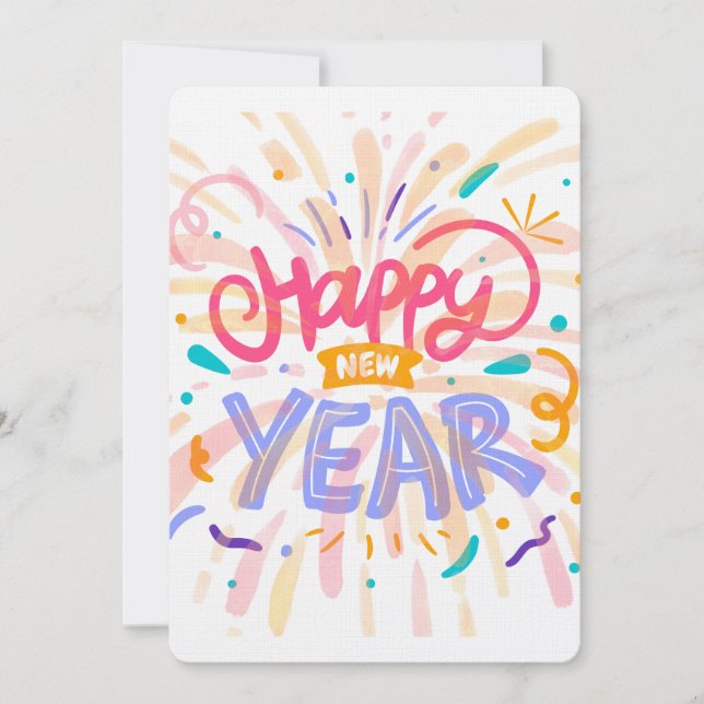 Cartes Pour Fêtes Annuelles Bonne année (Devant)