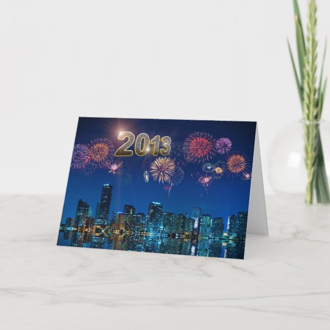 Cartes Pour Fêtes Annuelles Bonne année 2013 (Devant)