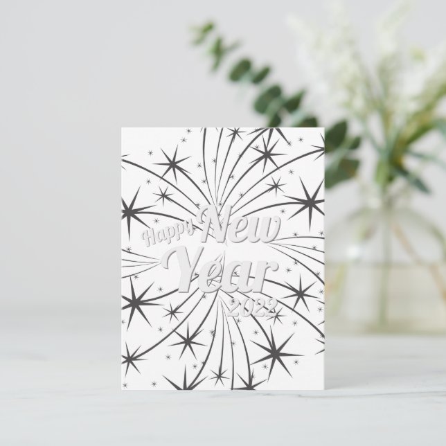 Cartes Pour Fêtes Annuelles Bonne année 2022 (Debout devant)