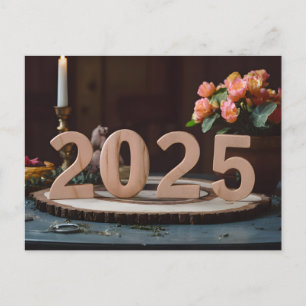 Cartes Pour Fêtes Annuelles Bonne année 2025 Élégante célébration