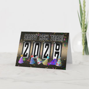 Cartes Pour Fêtes Annuelles Bonne année 2027 Odomètre