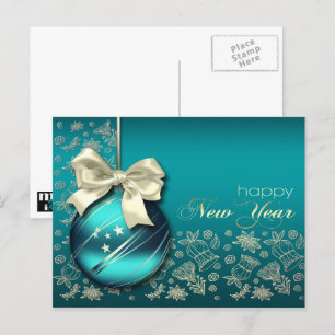 Cartes Pour Fêtes Annuelles Bonne année. Bauble de Noël