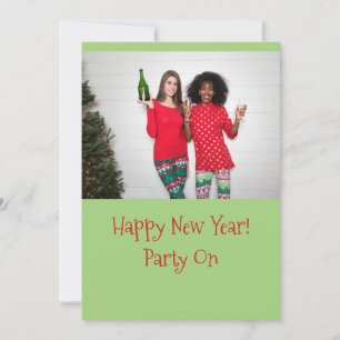 Cartes Pour Fêtes Annuelles Bonne année Boire du Champagne