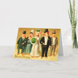 Cartes Pour Fêtes Annuelles Bonne Année - Bride and Groom with family