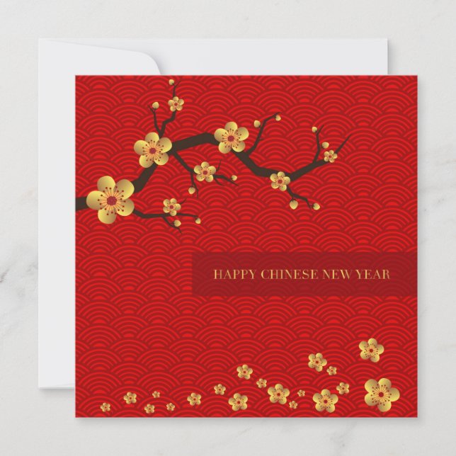 Cartes Pour Fêtes Annuelles Bonne année chinoise (Devant)