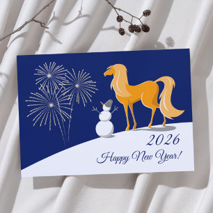 Cartes Pour Fêtes Annuelles Bonne année chinoise du Cheval de Feu 2026