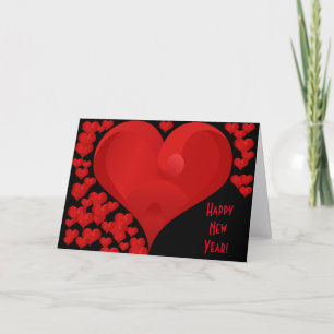 Cartes Pour Fêtes Annuelles Bonne année!, Cœurs d'amour de la Saint-Valentin R