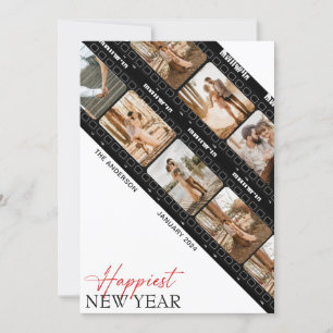 Cartes Pour Fêtes Annuelles Bonne année collage photo classique de film d'appa