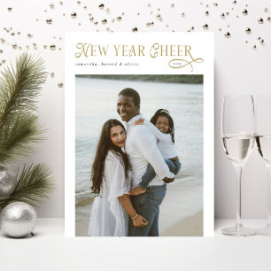 Cartes Pour Fêtes Annuelles Bonne Année Collage Photo Moderne Famille 4