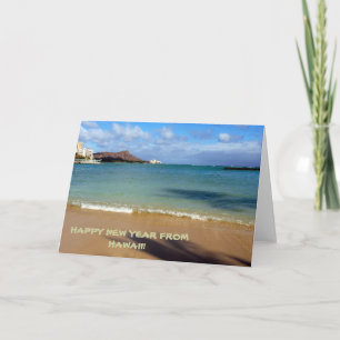 Cartes Pour Fêtes Annuelles Bonne année d'Hawaii !