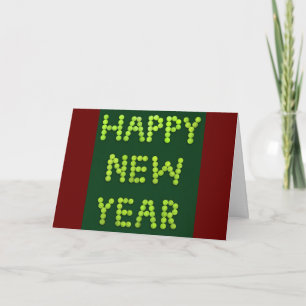 Cartes Pour Fêtes Annuelles Bonne année - fans de tennis