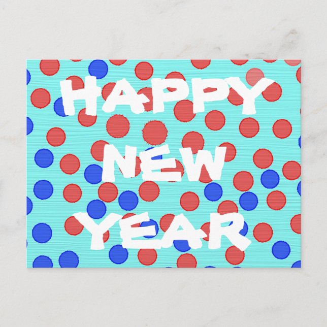 Cartes Pour Fêtes Annuelles Bonne année moderne (Devant)